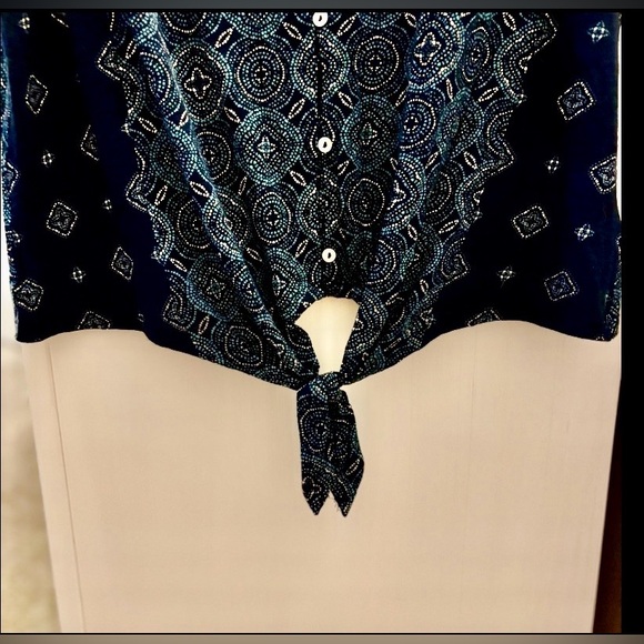 Lucky Brand Boho Tie-Front Tank – Size L - Picture 5 of 6